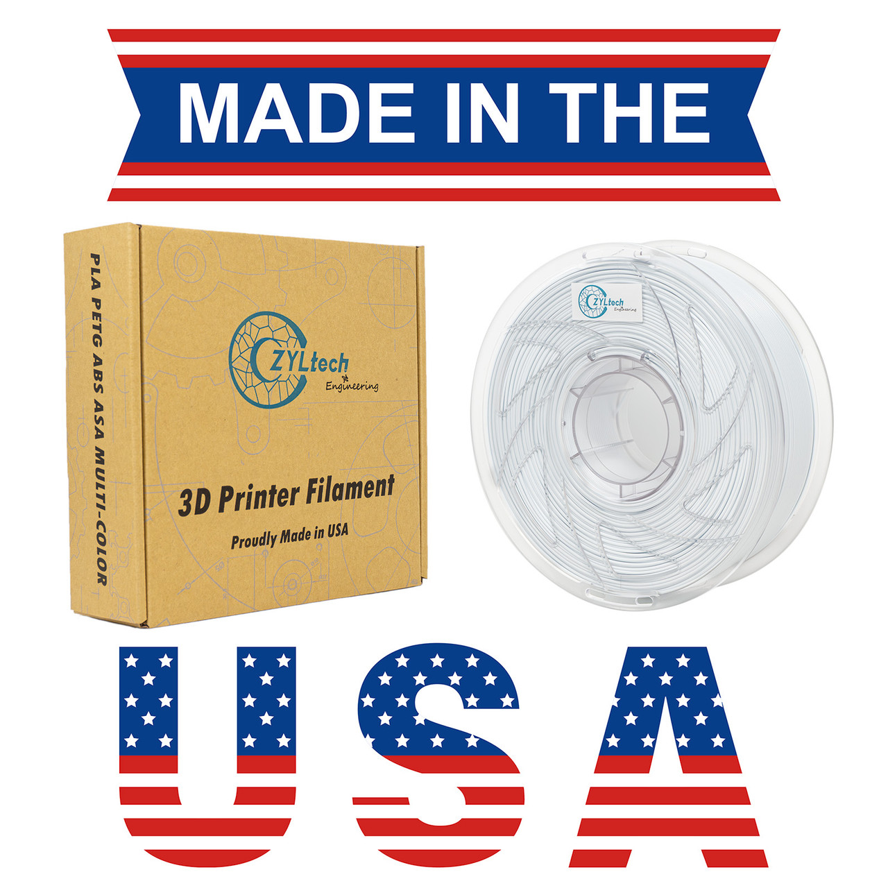 Filamento ABS Blanco 1KG para Impresoras 3D