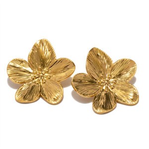 Aretes Flores Doradas