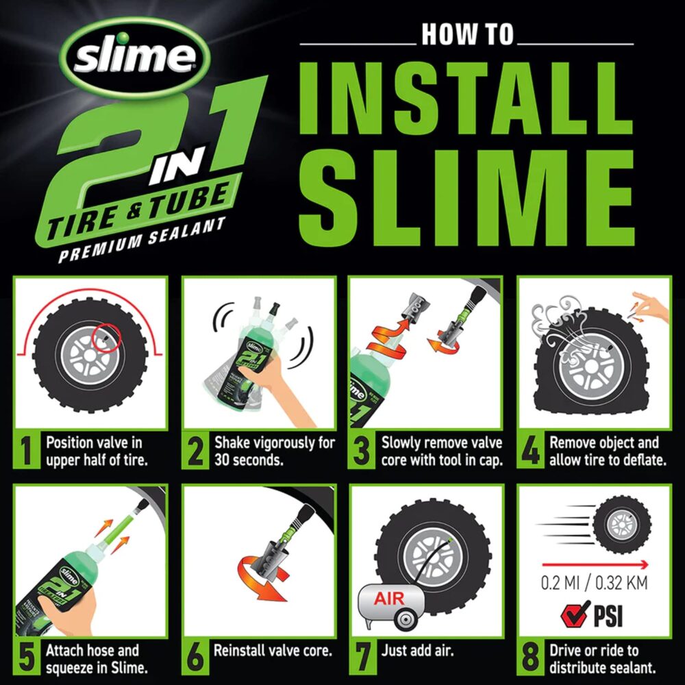 Slime 2 en 1 Sellador de Llantas Antiponchaduras - Imagen 4