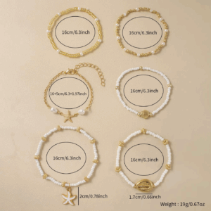 Set de pulseras Starfish Shell