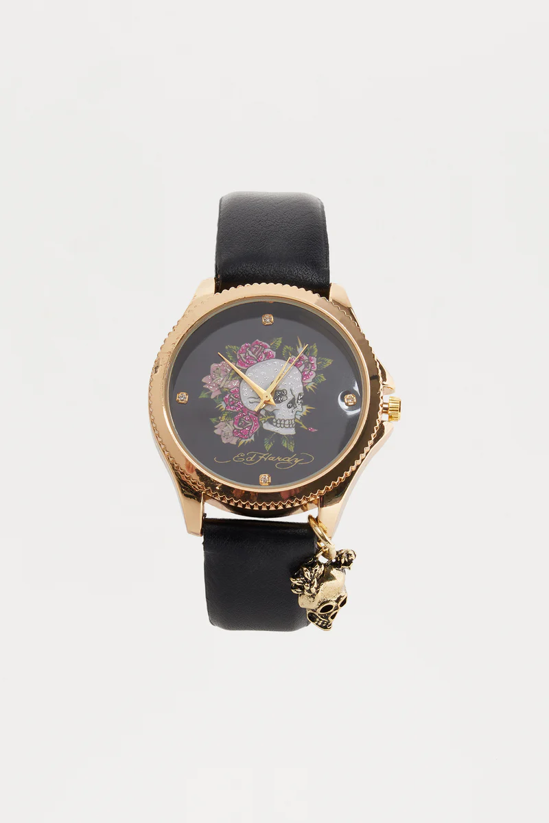 Reloj Ed Hardy Floral Skull para Dama - Imagen 3