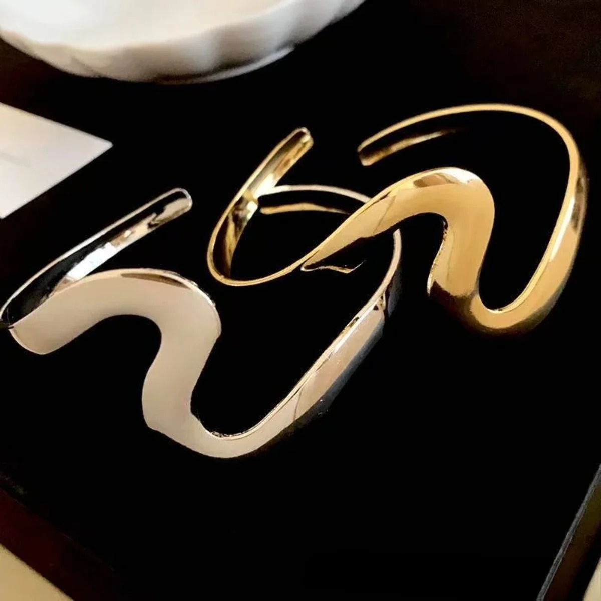 Brazalete Ola de Mar – Dorado & Plateado - Imagen 6