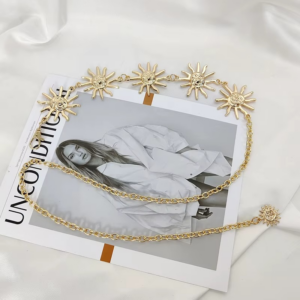 Cinturón Cadena Vintage “Sun Impress” – Dorado