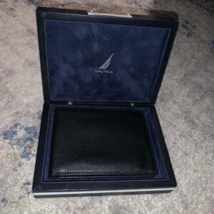 Cartera Nautica Negra para Caballero